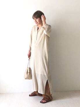 「Bab（バブ）のアイテム（サンダル）」を使った、aykiiさん（レディース・154cm）の春コーディネート