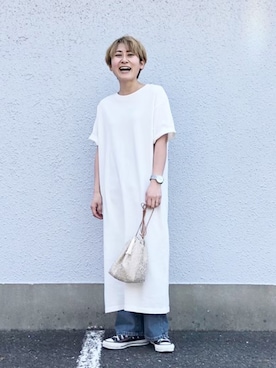 「Bab（バブ）のアイテム」を使った、aykiiさん（レディース・154cm）の夏コーディネート