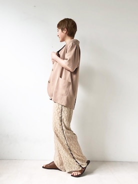 「Bab（バブ）のアイテム（サンダル）」を使った、aykiiさん（レディース・154cm）の夏コーディネート