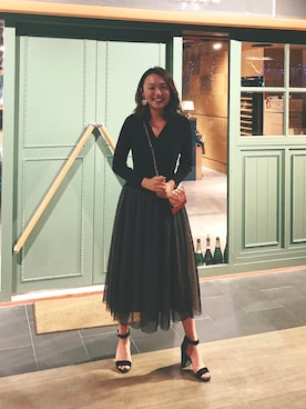 「ALDO（アルド）のアイテム（ドレスシューズ）」を使った、Cammyさん（レディース・165cm）の冬コーディネート