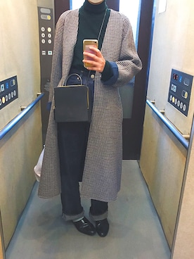 「Steven Alan（スティーブンアラン）のアイテム（ノーカラージャケット）」を使った、モモコさん（レディース・172cm）の秋コーディネート
