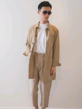 「URBAN RESEARCH（アーバンリサーチ）のアイテム（カバーオール）」を使った、Xucheng Lance Heさん（メンズ・175cm）の春コーディネート