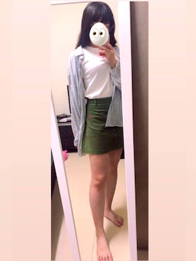 「5（ファイブ）のアイテム（スカート）」を使った、Boiled eggさん（レディース・161cm）の秋コーディネート
