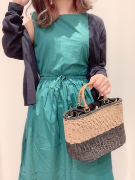 「みどり」｜「アイテム（ワンピース/ドレス）」を使った、Cherryさん（レディース・148cm）の春コーディネート