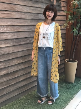 「ナチュラル」｜「アイテム（アンサンブル）」を使った、hassssyさん（レディース・168cm）の夏コーディネート