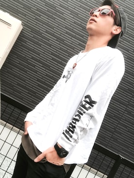 「仙台」｜「アイテム（アクセサリー）」を使った、りゅさん（メンズ・170cm）の春コーディネート
