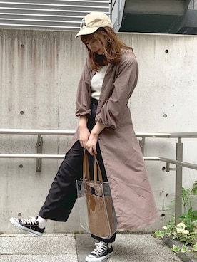 「アプレジュール」｜「アイテム（タンクトップ）」を使った、にゃんこさん（レディース・165cm）の夏コーディネート