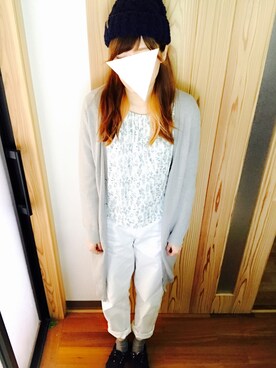 「ARROW（アロー）のアイテム（パンツ）」を使った、kum!さん（レディース・160cm）の春コーディネート