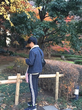 「DC（ディーシー）のアイテム（バッグ）」を使った、タクトさん（メンズ・168cm）の冬コーディネート