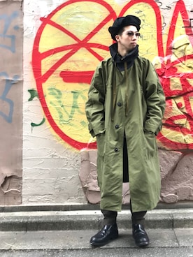 「LEH（レー）のアイテム（ジャケット/アウター）」を使った、中野内孝哉【吾亦紅】さん（メンズ・165cm）の秋コーディネート