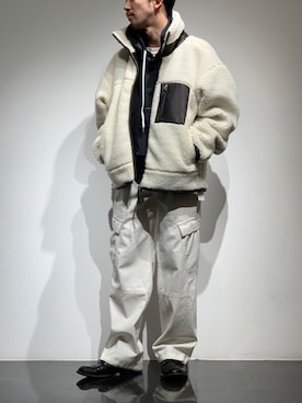「Toironier（トワロニエ）のアイテム（ブルゾン）」を使った、中野内孝哉【吾亦紅】さん（メンズ・165cm）の冬コーディネート
