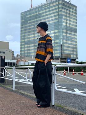 「RANDOM IDENTITIES（ランダムアイデンティティーズ）のアイテム」を使った、中野内孝哉【吾亦紅】さん（メンズ・165cm）の夏コーディネート