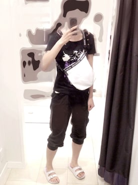 「しまむら（シマムラ）のアイテム（サンダル）」を使った、vivianさん（メンズ・165cm）の夏コーディネート