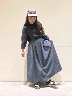 「FAT(エフエイティー)のアイテム(帽子)」を使った、とりぴぴさん(レディース・160cm)の春コーディネート