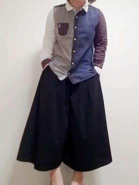 「WORKERS（ワーカーズ）のアイテム（トップス）」を使った、まなみさん（レディース・146cm）の夏コーディネート