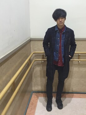 yashimaさん（メンズ・171cm）の冬コーディネート