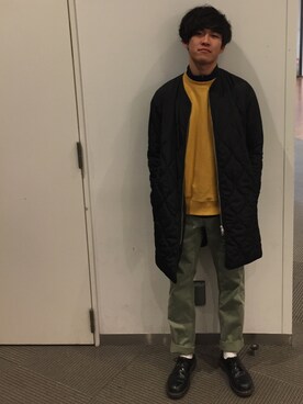 「HARE（ハレ）のアイテム（その他アウター）」を使った、yashimaさん（メンズ・171cm）の冬コーディネート