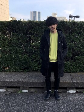 「HARE（ハレ）のアイテム（その他アウター）」を使った、yashimaさん（メンズ・171cm）の春コーディネート