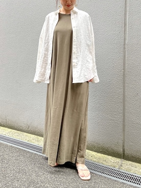 「FRUIT OF THE LOOM（フルーツオブザルーム）のアイテム（ワンピース/ドレス）」を使った、yuka914さん（レディース・158cm）の春コーディネート