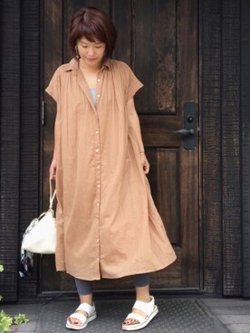 Doors コットンボイルギャザーワンピースを使ったその他ユーザーの人気ファッションコーディネート Wear