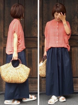 naguさん（レディース・153cm）の夏コーディネート