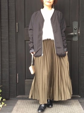 「BARCOS（バルコス）のアイテム」を使った、naguさん（レディース・153cm）の秋コーディネート