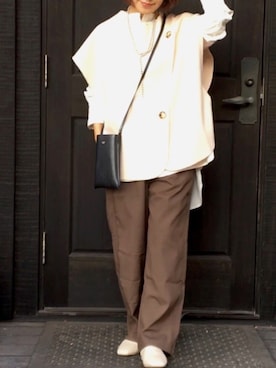 「Ameri（アメリ）のアイテム」を使った、naguさん（レディース・153cm）の秋コーディネート