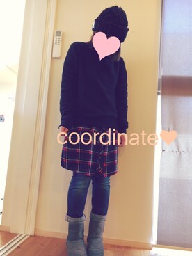 「アイテム（シャツワンピース）」を使った、やまゆ✭*.+ﾟさん（レディース・154cm・20代）の冬コーディネート