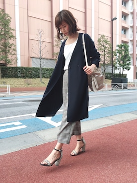 「Arumlily（アロムリリィ）のアイテム（その他アウター）」を使った、Saki Takatoriさん（レディース・160cm）の春コーディネート