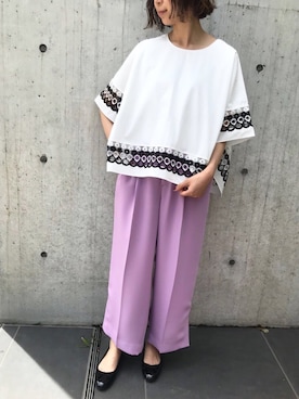 「アイテム（パンプス）」を使った、Saki Takatoriさん（レディース・160cm・20代）の夏コーディネート