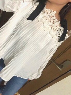「Honeys（ハニーズ）のアイテム（アンダーウェア）」を使った、みにまむさん（レディース・146cm）の春コーディネート
