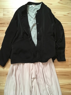 「haco!（ハコ）のアイテム（ブルゾン）」を使った、nattsu_uさん（レディース・160cm）の春コーディネート