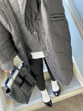 「SHIPS」｜「アイテム（バレエシューズ）」を使った、Hanada Akaneさん（レディース・154cm）の秋コーディネート