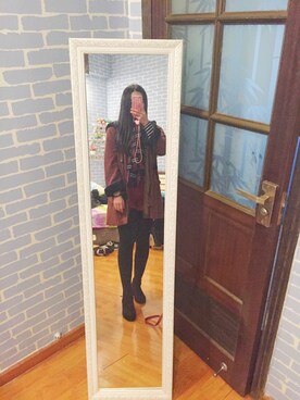 「アイテム（モッズコート、ブラウン系）」を使った、乌龙大人o_Oさん（レディース・160cm）の冬コーディネート