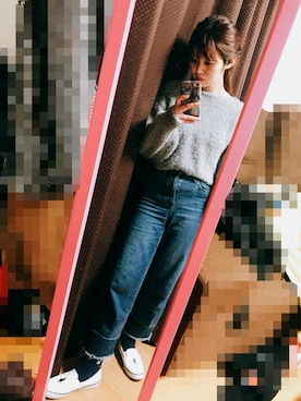 「アイテム（スリッポン）」を使った、とりさん（レディース・155cm・20代）の春コーディネート