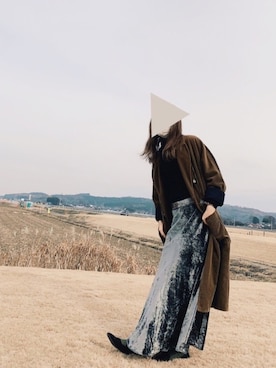 「H&M（エイチ・アンド・エム）のアイテム（バレエシューズ）」を使った、morinさん（レディース・162cm）の冬コーディネート