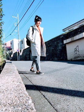 「アイテム（トレンチコート）」を使った、KTAさん（メンズ・175cm）の秋コーディネート