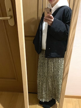 Gymphlex】2WAYフードダウンジャケット WOMENを使った人気ファッション 