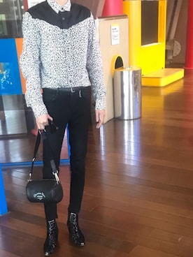 「christian dior」｜「アイテム（ブーツ）」を使った、yuさん（メンズ・169cm）の春コーディネート