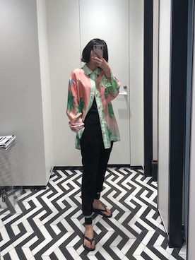 「PUBLUX（パブリュクス）のアイテム（その他）」を使った、Mさん（レディース・165cm）の春コーディネート