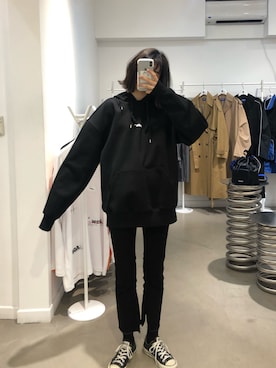 「ADER error（アーダーエラー）のアイテム」を使った、Mさん（レディース・165cm）の夏コーディネート