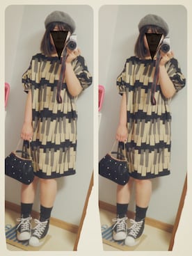 「chambre de charme（シャンブルドゥシャーム）のアイテム（バッグ）」を使った、かなもさん（レディース・163cm）の夏コーディネート