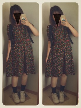 「INUOVO（イヌーボ）のアイテム」を使った、かなもさん（レディース・163cm）の夏コーディネート