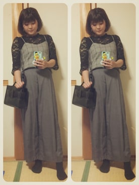「アイテム（イヤリング）」を使った、かなもさん（レディース・163cm・20代）の秋コーディネート