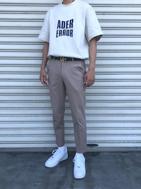 「ADER error（アーダーエラー）のアイテム」を使った、shunさん（メンズ・178cm）の春コーディネート