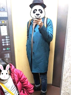 「Paul Smith（ポールスミス）のアイテム（ステンカラーコート）」を使った、msayankoさん（メンズ・170cm）の秋コーディネート