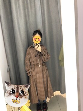 「8seconds（エイトセカンズ）のアイテム（ピーコート）」を使った、土豆巧克力酱さん（レディース・157cm）の秋コーディネート