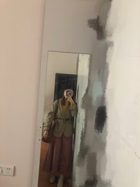 「axes femme（アクシーズファム）のアイテム（スーツジャケット）」を使った、土豆巧克力酱さん（レディース・157cm）の春コーディネート
