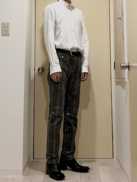「JOHN LAWRENCE SULLIVAN（ジョンローレンスサリバン）のアイテム（ブーツ）」を使った、NiSHiKOさん（メンズ・173cm）の夏コーディネート