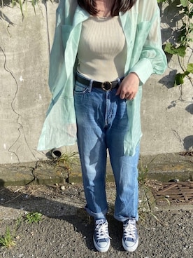 「ピスタチオ」｜「アイテム（キャミソール）」を使った、YURIさん（レディース・170cm）の春コーディネート